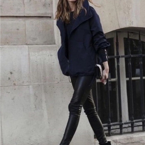 Daryl K Black Leather Leggings - Picture 1 of 14